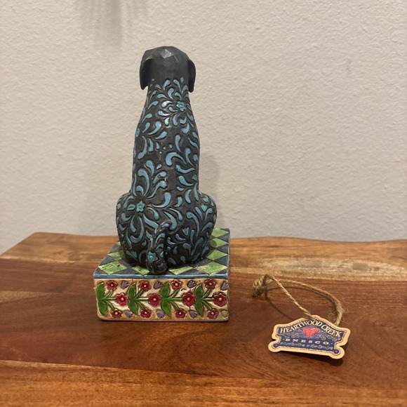 Jim Shore Dog Figurine Heartwood Creek "Licorice" Black Lab  2005 Enesco 4004854 - Picture 3 of 9